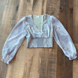 Wilfred long sleeve V neck shirt